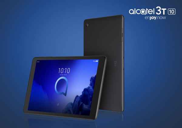 Tablette tactile Alcatel 3T10 TCl 2019, face avant et arrière