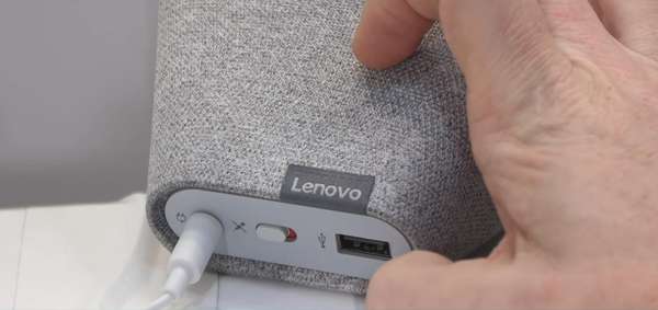 Smart Clock Lenovo - Connectiques arrières